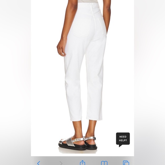 Agolde 90's Crop in Salt - Picture 5 of 7